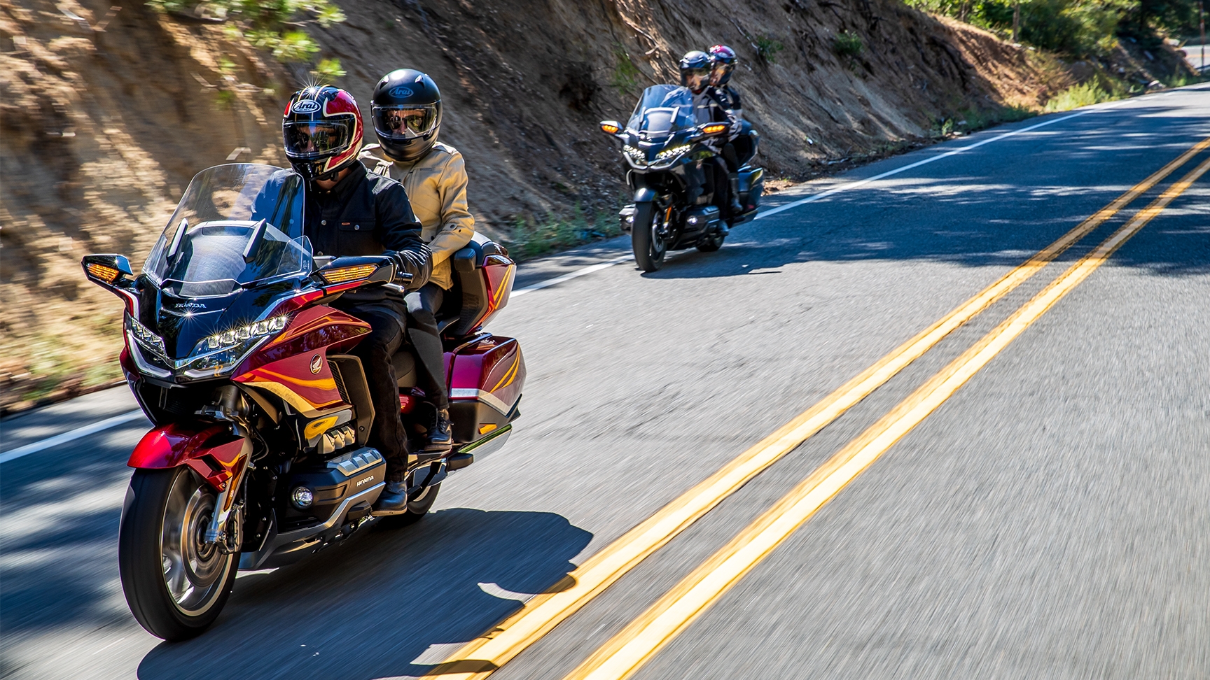 Model Honda GL1800 Goldwing a jazdec